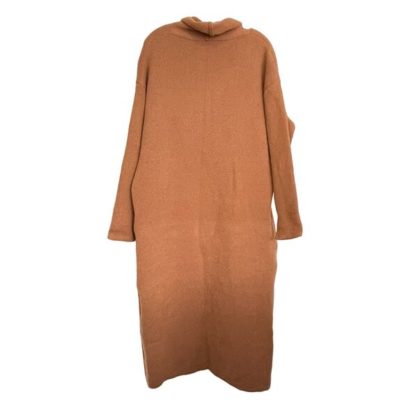 Vigoss Maxi Coatigan Oversized Duster Cardigan Brown NWT Medium - Picture 7 of 9